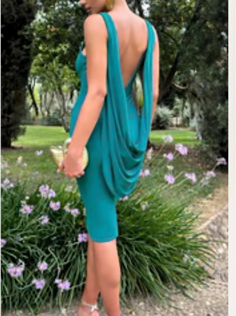 NWT Backless Blue Dress Like New